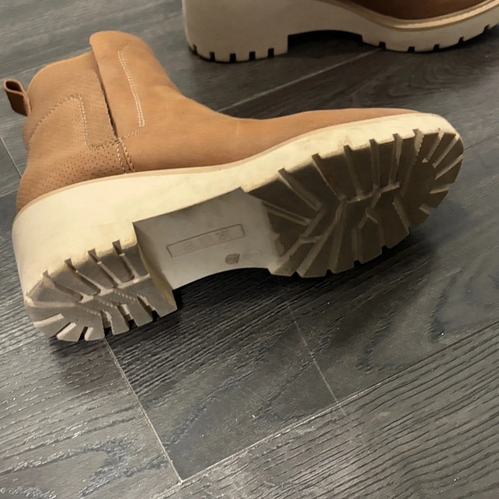a.n.a Brown Ankle Booties